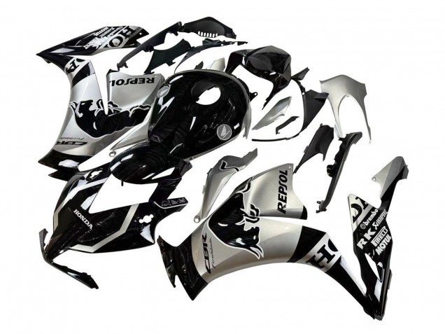Carenados Moto Honda CBR1000RR 2012-2016 - Plata Negro Brillante Repsol Rojo Bull