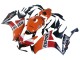 Carenados Moto Honda CBR1000RR 2012-2016 - Naranja Blanco Rojo Repsol