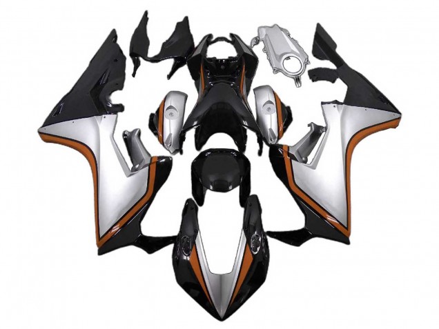 Carenados Moto Honda CBR1000RR 2017-2023 - Plata Naranja Negro Brillante