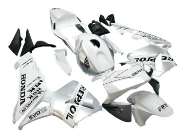 Carenados Moto Honda CBR600RR 2003-2004 - Blanco Plata Negro Repsol