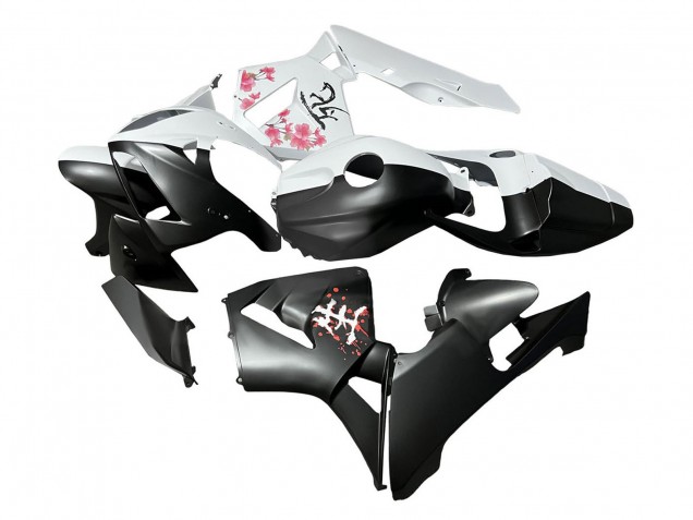 Carenados Moto Honda CBR600RR 2005-2006 - Negro Blanco Cherry Blossom