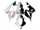 Carenados Moto Honda CBR600RR 2007-2008 - Blanco Cherry Blossom Negro Brillante Dividir