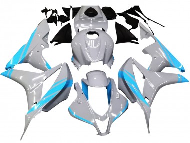 Carenados Moto Honda CBR600RR 2007-2008 - Gris Brillante Azul Claro