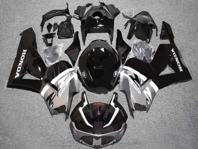 Carenados Moto Honda CBR600RR 2013-2023 - Plata Negro Brillante