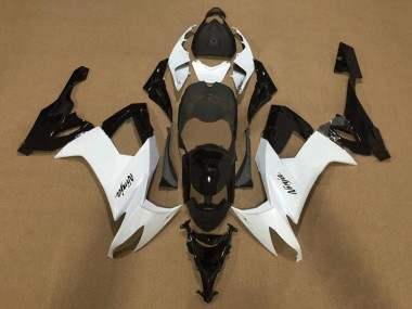 Carenados Moto Kawasaki ZX10R 2008-2010 - Blanco Negro Brillante