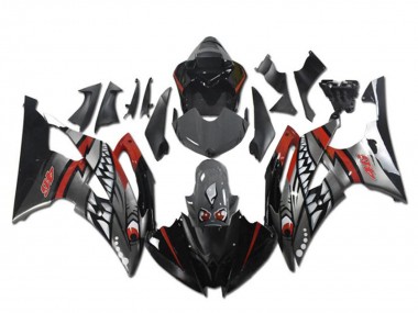 Carenados Moto Yamaha YZF R6 2008-2016 - Rojo Plata Gris Tiburón