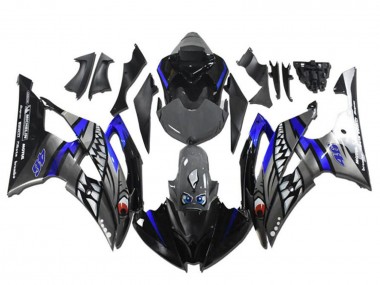 Carenados Moto Yamaha YZF R6 2008-2016 - Azul Plata Gris Tiburón