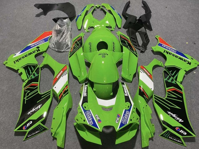 Carenados Moto Kawasaki ZX10R 2021-2025 - Verde Blanco Azul Negro Rojo Showr Elf Mouldings Monstruo