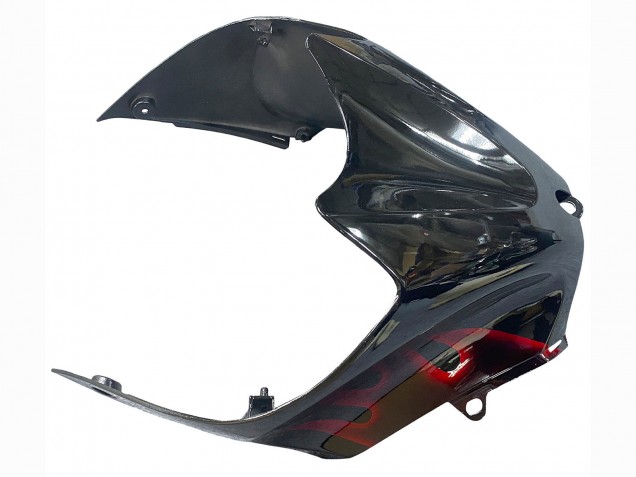 Kits Carenado Moto Kawasaki ZX14R ZZR1400 2006-2011 - Negro Brillante Rojo Llama