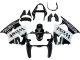 Carenados Moto Kawasaki ZX6R 2000-2002 - Negro Brillante Blanco West Michelin