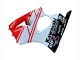 Carenados Moto Kawasaki ZX6R 2000-2002 - Blanco Rojo Negro
