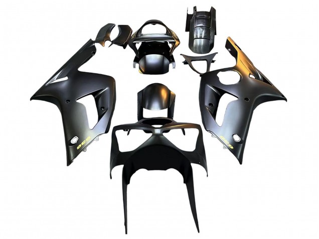 Carenados Moto Kawasaki ZX6R 2003-2004 - Negro Mate Oro 636