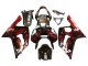 Carenados Moto Kawasaki ZX6R 2003-2004 - Negro Brillante Rojo Llama