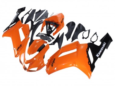 Carenados Moto Kawasaki ZX6R 2007-2008 - Naranja Negro Ninja