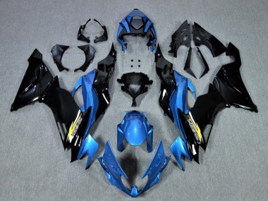 Carenados Moto Kawasaki ZX6R 2009-2012 - Azul Negro Brillante Amarillo