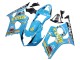 Carenados Moto Suzuki GSXR 1000 2003-2004 - Azul Claro Amarillo Negro Rizla Motul