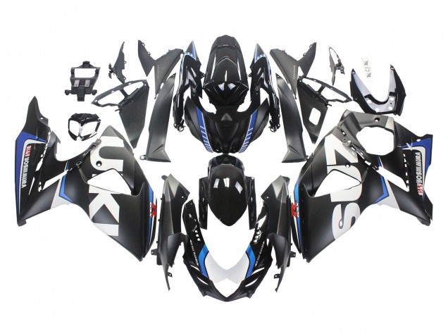 Carenados Moto Suzuki GSXR 1000 2009-2016 - Negro Mate Blanco Azul