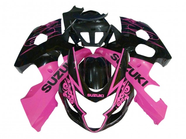 Carenado Moto Suzuki GSXR 600 / GSXR 750 2004-2005 - Rosa Negro Brillante