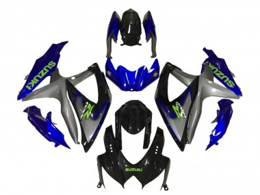 Carenados Moto Suzuki GSXR 600 / GSXR 750 2008-2010 - Azul Gris Negro Brillante Verde