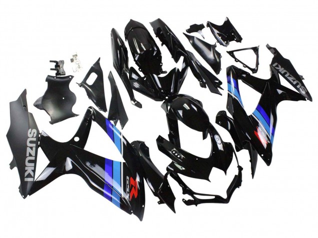Carenados Moto Suzuki GSXR 600 / GSXR 750 2008-2010 - Negro Brillante Azul