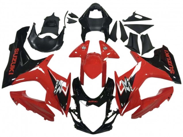 Carenado Moto Suzuki GSXR 600 / GSXR 750 2011-2024 - Rojo Negro Brillante
