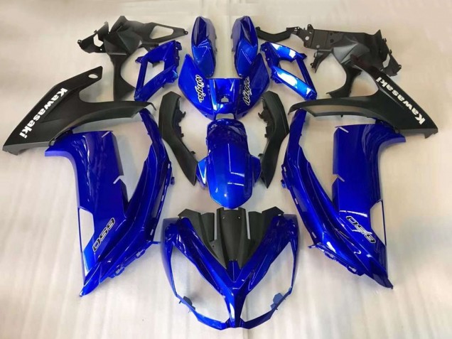 Carenados Moto Kawasaki EX650 2012-2016 - Azul Negro Mate
