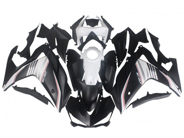 Carenado Moto Yamaha YZF R3/R25 2015-2018 - Blanco Rojo Negro Mate