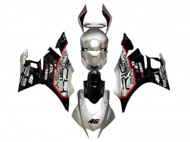 Carenados Moto Yamaha YZF R3/R25 2019-2021 - Plata Rojo Negro 46