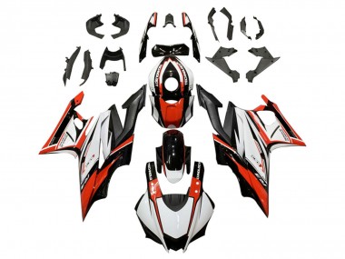 Carenado Moto Yamaha YZF R3/R25 2019-2021 - Blanco Rojo Negro