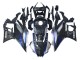 Carenados Moto Yamaha YZF R3/R25 2022-2024 - Marble Negro Plata Azul Falsificado FibraCarbono Estilo