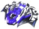 Carenado Moto Yamaha YZF R3/R25 2022-2024 - Azul Negro Mate