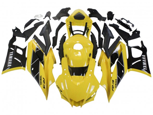 Carenado Moto Yamaha YZF R3/R25 2022-2024 - Amarillo Negro