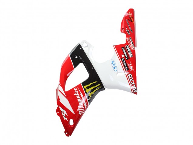 Carenados Moto Yamaha YZF 1000 R1 1998-1999 - Rojo Blanco Negro Amarillo Monstruo Milwaukee MAXXIS 11