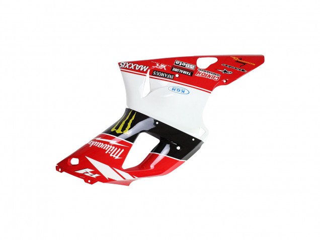 Carenados Moto Yamaha YZF 1000 R1 1998-1999 - Rojo Blanco Negro Amarillo Monstruo Milwaukee MAXXIS 11