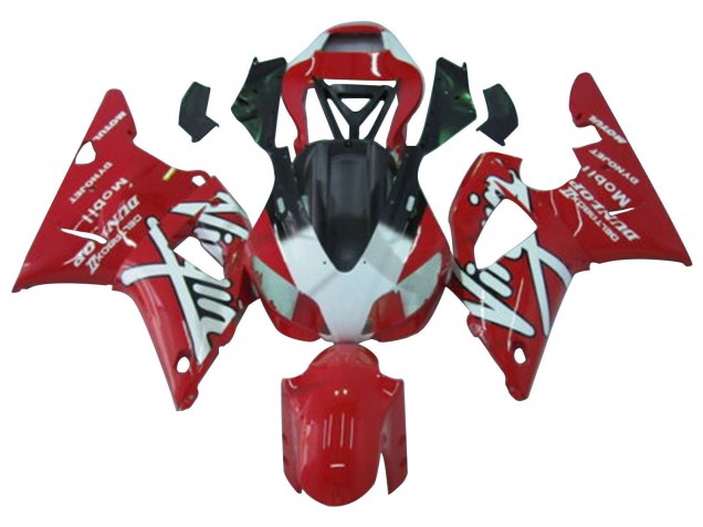 Carenados Moto Yamaha YZF 1000 R1 1998-1999 - Rojo Blanco Negro Dunlop