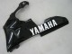 Carenados Moto Yamaha YZF 1000 R1 2000-2001 - Negro Brillante Blanco Calcomanía
