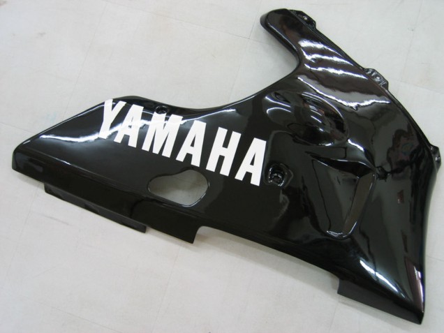 Carenados Moto Yamaha YZF 1000 R1 2000-2001 - Negro Brillante Blanco Calcomanía