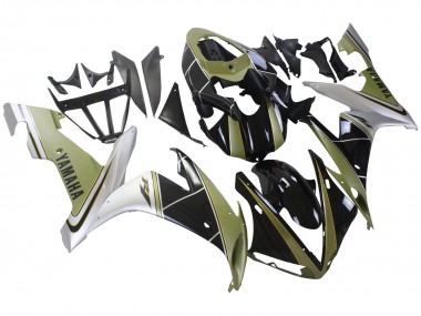 Carenados Moto Yamaha YZF 1000 R1 2004-2006 - Oro Claro Blanco Negro Brillante