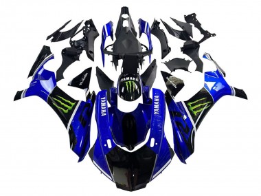 Carenados Moto Yamaha YZF 1000 R1 2015-2019 - Azul Negro Brillante Verde Monstruo