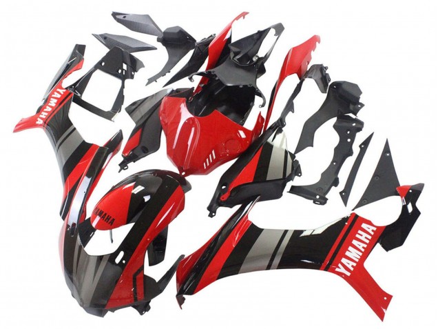 Carenados Moto Yamaha YZF 1000 R1 2015-2019 - Rojo Negro Plata