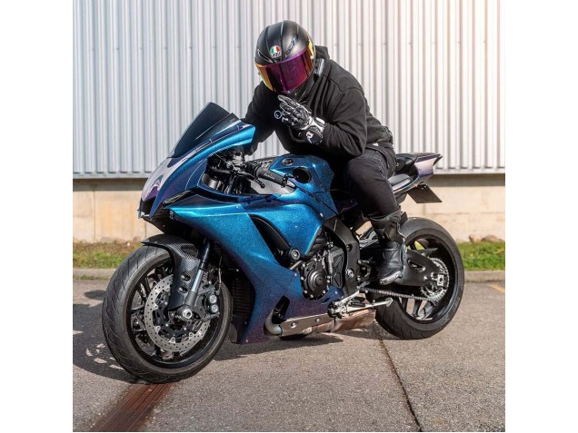 Carenados Moto Yamaha YZF 1000 R1 2020-2025 - Gradiente Azul Púrpura