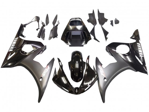 Carenados Moto Yamaha YZF R6S 2006-2009 - Negro Brillante Negro Mate Blanco Calcomanías