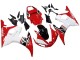 Carenado Moto Yamaha YZF R6S 2006-2009 - Blanco Rojo Negro Brillante