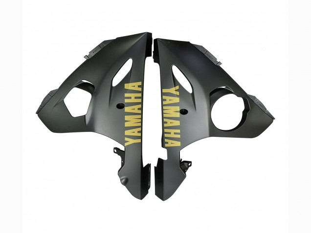 Carenados Moto Yamaha YZF R6S 2006-2009 - Gris Mate Negro Mate Oro Calcomanías