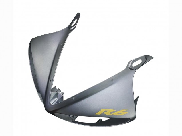 Carenados Moto Yamaha YZF R6S 2006-2009 - Gris Mate Negro Mate Oro Calcomanías