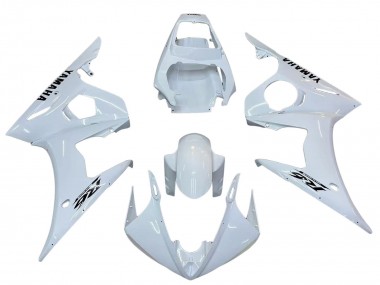 Carenados Moto Yamaha YZF R6 2003-2004 - Blanco Negro Calcomanías