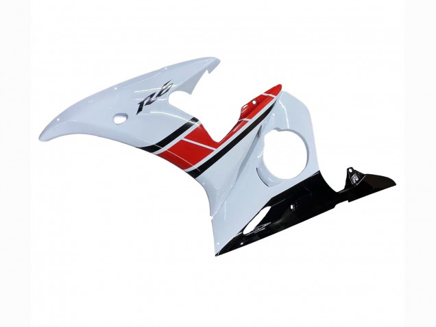 Carenados Moto Yamaha YZF R6S 2006-2009 - Blanco Rojo Negro Brillante