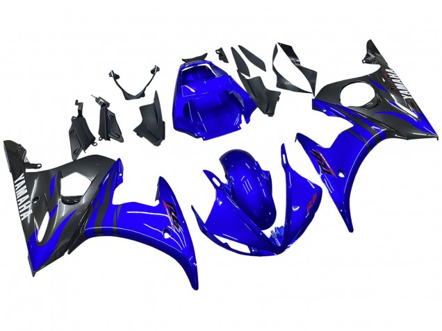 Carenados Moto Yamaha YZF 600 R6 2005 - Azul Brillante Negro