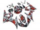 Carenados Moto Yamaha YZF 600 R6 2005 - Negro Rojo Gris Camouflage