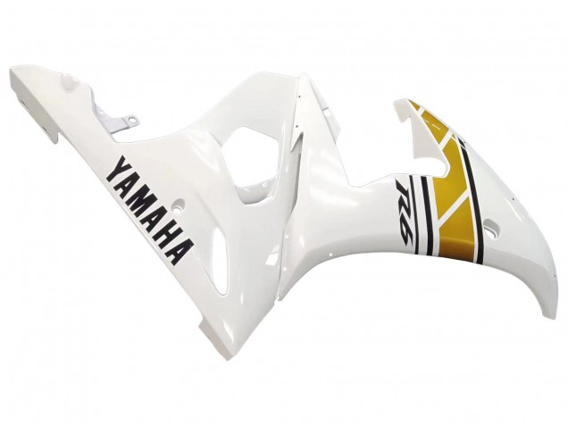 Carenados Moto Yamaha YZF 600 R6 2005 - Blanco Oro Negro
